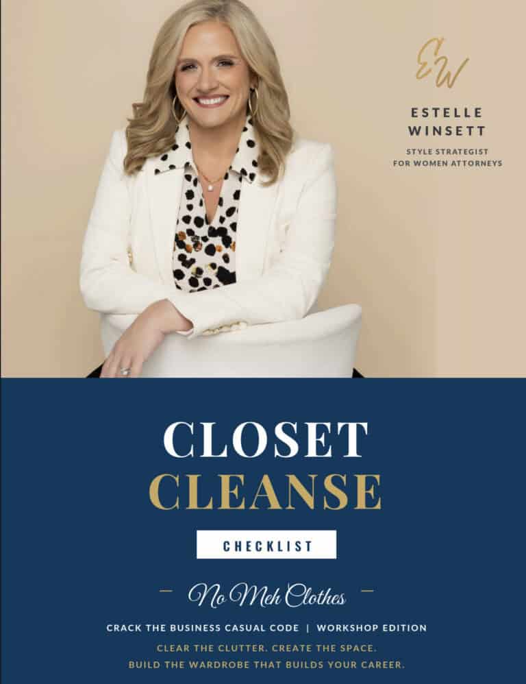 The Closet Cleanse Checklist, No Meh Clothes edition, guide cover